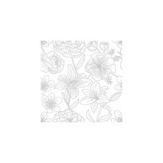 a drawing of flowers on a white background