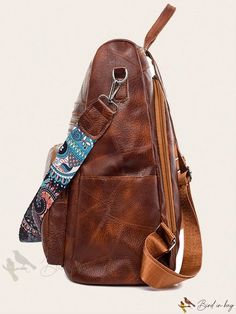 Bird in Bag - Anti-Theft Backpack for Women: Soft Classic Shoulder Bag for Women (Rookie and White-Collar) Everyday Brown Anti-theft Bag, Brown Anti-theft Bag For Everyday Use, Brown Leather Backpack With Anti-theft Pocket, Rectangular Brown Leather Backpack With Anti-theft Pocket, Brown Leather Rectangular Backpack With Anti-theft Pocket, Brown Rectangular Anti-theft Bag, Brown Anti-theft Backpack For Travel, Brown Anti-theft Travel Backpack, Casual Brown Leather Backpack With Anti-theft Pocket