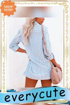 Light Blue Stripe Button Long Sleeve Shirt with Pocket Shirt With Pocket, Button Long Sleeve, Women Tops, Shirt Sleeves, Blue Stripes, Long Sleeve Shirt, Sleeve Shirt, Long Sleeve Shirts, Light Blue