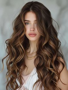 Elevate your style with 29 mesmerizing long wavy hairstyles that'll turn heads wherever you go. Whether you're a wavy hair novice or a seasoned pro, these styles will take your look to the next level. Learn how to create different wave patterns, from beachy waves to glamorous curls. Discover the best products and tools for achieving and maintaining perfect long wavy hair. Get ready to make waves. Loose Wavy Curls Long Hair, Beachy Wedding Hair Long, Light Wavy Hair, Beachy Wedding Hair, Long Hair Curls, Loose Wavy Curls, Long Wavy Hairstyles, Beach Waves Hair, Glamorous Curls