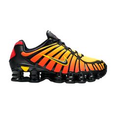 Find NIKE Shox Tl 'sunrise Gradient on Editorialist. Shox TL 'Sunrise Gradient' Orange Sneakers With Boost Midsole For Streetwear, Orange Sneakers With Boost Midsole For Light Sports, Orange Sneakers For Light Sports With Rubber Sole, Orange Running Shoes With Abzorb Midsole For Streetwear, Orange Sneakers With Rubber Sole For Light Sports, Orange Rubber Sole Sneakers For Athleisure, Orange Athleisure Sneakers With Rubber Sole, Dynamic Yellow Sneakers With Boost Midsole, Orange Athleisure Sneakers For Running