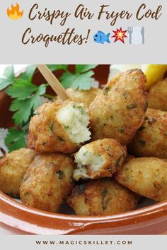 crispy air fryer croquettes are an easy appetizer for any occasion