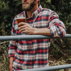 Fairbanks Flannel | Lodge Plaid Guy Flannel Outfits, Outdoorsmen Style, Country Man, Lumberjack Style, Mens Fashion Country, Wardrobe Change, Flannel Outfits, Estilo Country, Mens Flannel Shirt