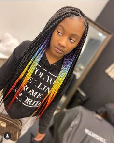 Box Braids For Black Women, Kids Box Braids, Black Kids Braids Hairstyles, Medium Box Braids, Braids For Black, Lil Girl Hairstyles, Kid Braid Styles