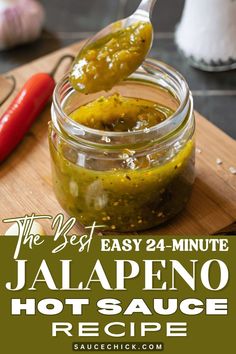 Jalapeno Hot Sauce Recipe Jalapeño Pepper Hot Sauce, Garlic Jalapeno Sauce, Jalapeno Hot Sauce Recipe Homemade, Homemade Jalapeno Hot Sauce, Canning Jalapeno Hot Sauce, Jalapeno Hot Sauce Recipe Canning, Hot Sauce Recipe For Canning, Hot Sauce Canning Recipe