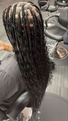 Baja Braids, Hobo Braids Hair Hairstyles, Large Boho Knotless Braids With Color, Large Bohemian Knotless Braids, Braids Going Back, Latest Braided Hairstyles, Edges Hair