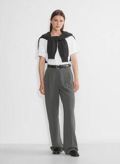 THE EFFORTLESS PANT™ | Aritzia Effortless Pant, Japanese Crepe, Japanese Crepes, Crepe Trousers, Knife Pleats, Flattering Pants, High Rise Pants, Crepe Fabric, Work Pants