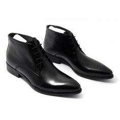 Latest Chukka Style Mens Black Lace Up Shoes,Mens Black Leather Decent Chukka Lace Up Round Toe Boot sold by Branded_fashion2020 on Storenvy Leather Shoe Laces, Black Lace Up Shoes, Quality Leather Boots, Custom Design Shoes, Handmade Leather Shoes, Rounded Toe Boots, Mens Black Leather, Only Shoes, Formal Shoes