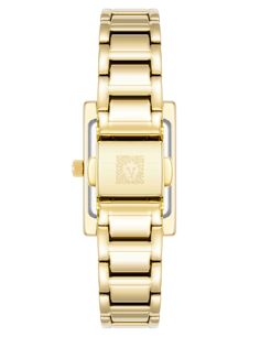 Enhance your wardrobe with this vintage-inspired timepiece, showcasing a bold rectangular case and adjustable metal bracelet. Everyday Rectangular Watches With Metal Dial, Gold Rectangular Watch With Box Clasp, Timeless Rectangular Watch With Adjustable Fit, Timeless Adjustable Rectangular Watch, Vintage Rectangular Watch With Metal Dial, Vintage Rectangular Watch For Everyday, Vintage Rectangular Everyday Watch, Vintage Everyday Rectangular Watch, Everyday Vintage Rectangular Watch