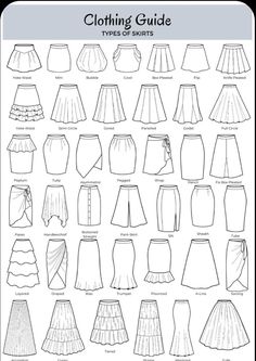 the different types of skirts that you can use to dress up your bodysuits