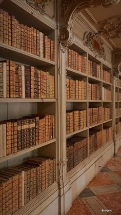 an old library filled with lots of books