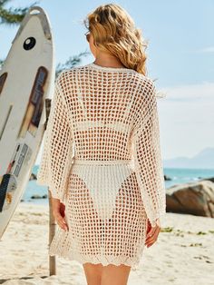 Knit Gown, Beach Crochet, Knitted Blouse, Holiday Knits, Latest Sandal, Knit Cardi, Macrame Dress, Dress Knit, Crochet Coat