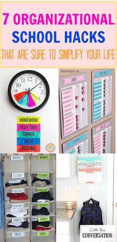 several school hacks that are sure to simfy your life and help students organize their homes