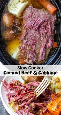 slow cooker corned beef and cabbage soup