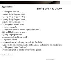 the ingredients for shrimp and crab biscuits are shown in this recipe diagram,