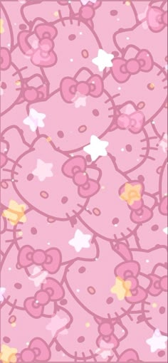 Pink hello kitty with stars⭐🩷 Hello Kitty Backgrounds, Pink Hello Kitty, Hello Kitty Iphone Wallpaper, Hello Kitty Sanrio, Kitty Wallpaper