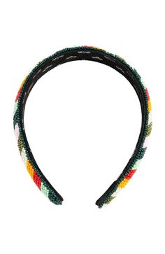 The L. Erickson Yara Headband is a colorful, beaded headband. With stripes of color across crown, this headband will update your spring ensemble. Ideal for all hair types, this hair accessory is perfect for an easy hair style.Product Features:- Imported by L. Erickson- Great for most hair types- Comfortable, easy hair style solution- Made of polyester & beads- Dimensions: 1" wide Adjustable Multicolor Headpieces For Summer, Multicolor Bohemian Hair Accessories For Spring, Bohemian Multicolor Hair Accessories For Spring, Spring Bohemian Multicolor Hair Accessories, Summer Multicolor Adjustable Hair Accessories, Trendy Multicolor Headband, Trendy Multicolor Summer Hair Accessories, Adjustable Multicolor Hair Accessories For Spring, Spring Multicolor Adjustable Hair Accessories