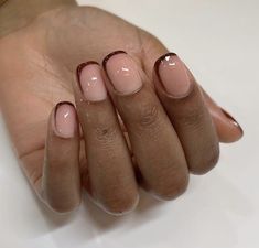 Natural Nails Manicure, Designs For Short Nails, Acrylic Overlay, Simple Fall Nails, Ombre Acrylic Nails, Minimal Nails