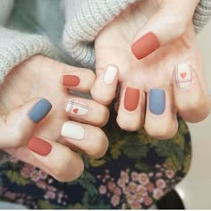 Petite Nails, Gel Manicure Designs, Nails Korean, Korean Nail, Nails Arts, Pinterest Nails, Korean Nails