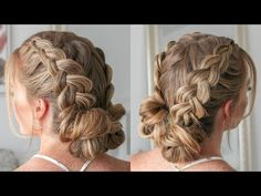 Waterfall French Braid, Double Dutch Braids, Dutch Braid Bun, Dutch Braid Updo, French Braid Buns, Two Dutch Braids, Chignon Updo, Missy Sue, French Braid Updo