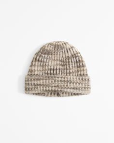 Super soft and warm tall beanie in our cozy cotton-blend fabric, with folded brim and all-over ribbed texture for maximum comfort and warmth.