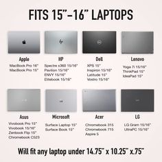 an advertisement for the new laptops and their price ranges are shown in this image