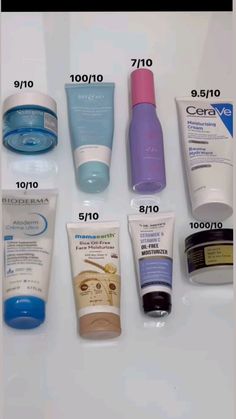 Rating Skincare Products, Moisturizer Aesthetic, Best Moisturizer For Face, Skincare Affordable, Affordable Skincare Products, Clear Skin Routine, Beginner Skin Care Routine