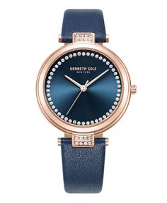 in stock Blue Watches, Analog Watch, Classic Blue, Blue Water, Kenneth Cole, Modern Woman, The Modern, Leather Watch, Leather Straps