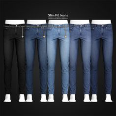 Slim Fit Jeans | Gorilla Gorilla Gorilla on Patreon Sims 4 Cas Mods, Pelo Sims, Sims 4 Children, Tumblr Sims 4