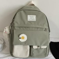 Brand Name: rentengerMain Material: NylonOrigin: CN(Origin)Technics: JacquardGender: WOMENBackpacks Type: SoftbackCapacity: 20-35 LitreInterior: Cell Phone PocketInterior: Computer InterlayerHandle/Strap Type: Soft HandleItem Type: BackpacksDecoration: AppliquesDecoration: FlowersClosure Type: zipperRain Cover: NoExterior: Flap PocketCarrying System: Arcuate Shoulder StrapModel Number: C612786HLining Material: PolyesterStyle: FashionPattern Type: Floralcolor: black/green/pink/blueSize: length 29 Trendy Travel Bags, Cute School Bags, Kawaii Backpack, Backpack Cute, Trendy Backpacks, Cute Backpack, Backpack Decoration, College Backpack