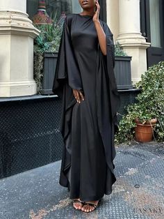 Elegant Kaftan Maxi Dress Black Kaftan, Kaftan Maxi Dress, Loose Maxi Dress, Elegant Maxi Dress, Maxi Dress Blue, Designer Style, Floral Midi Dress, Black Maxi Dress, Floral Maxi Dress