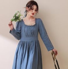 FEATURE50% linen, 50% cotton blendCotton liningSide zip closureLong sleeveHigh waist designPleated detailed frontMid calf lengthSuit for spring, autumnDry cleanSIZEAvailable in size XS-XLHow to choose size ?1.Check your body measurement with instructionshttps://www.etsy.com/listing/7940540802.Get your size in Size Chart with your body measurementhttps://www.etsy.com/listing/7940556823.Send me your measurement if you need helpBustWaistHipsYour over all HeightWeightBra sizeNormal size.4.When to ch Spring Casual Long Sleeve Prairie Dress, Spring Vintage A-line Cotton Dress, Cottagecore Long Sleeve Vintage Dress For Summer, Cottagecore Long Sleeve Summer Dress, Cottagecore Vintage Dress With Long Sleeves For Summer, Fitted Long Sleeve Cotton Prairie Dress, Vintage Cotton Midi Dress For Fall, Cotton Long Sleeve Dresses For Brunch, Knee-length Cotton Winter Dress