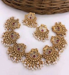 Material:- Gold Plated, Alloy Stone Type:- Pearls, Kundan These Beautiful Bridal Jewelry Set Best for gifting and personal use, You can gift your Girlfriend, Mother, Sister , Relatives , Neighbours etc. Combine it with Matching Dress and be the Limelight of every Occasion ( Diwali, Birthday, Anniversary, Christmas, Any Ritual Festival). Suitable for all Occasions. a)These are very skin Friendly. b)The plating is Non- Allergic and safe for all Environment. Gift for Her, Best Friend Gift, Gift Ideas, Valentines Day Gift,Teacher appreciation Gift, Girl Friend Gift, Friendship Gift, Teacher Gift, Mother's day Gift from Daughter, Christmas Gift, Engraved, Gift for Her, Anniversary Gift for Wife, Anniversary Gift for Girlfriend, Valentines Day Gift for Him, Birthday Gift for Him, Graduation Gift Indian Jewelry Set, Gift Ide, Beautiful Bridal Jewelry, Graduation Gifts For Him, Mothers Day Gifts From Daughter, South Indian Jewelry, Indian Jewelry Sets, Anniversary Gifts For Wife, Valentines Day Gifts For Him