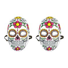 Product Description: This Day of the Dead Mask is the perfect addition to your Day of the Dead theme party. Crafted with an elastic attached, this mask is sure to fit comfortably and securely. It's a great choice for any Day of the Dead celebration, adding a touch of authenticity to your festivities. Plus, with a package count of one, you'll have just what you need to make your party a success. And with our one business day shipping from our Pennsylvania warehouse, you can be sure you'll get you Novelty White Masks For Halloween, White Novelty Halloween Masks, Halloween Novelty White Masks, Novelty White Halloween Masks, Novelty Mask For Masquerade Carnival, Adjustable Masks And Prosthetics For Halloween Carnival, Adjustable Masks And Prosthetics For Carnival And Halloween, White Adjustable Masks And Prosthetics For Masquerade, Adjustable White Masks And Prosthetics For Masquerade