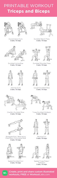 the printable workout guide for women and men is shown with instructions to do it