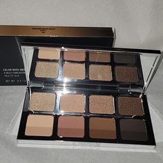 Bnib Il Makiage Color Boss Master Eyeshadow Palette In Hundo P - New - Neutral Shades Cream Eyeshadow Palette, Brown Eyeshadow Palette, Makeup Layout, Makeup Aesthetics, Metallic Makeup, Dream Makeup, Makeup Eyeshadow Palette, Neutral Eyeshadow Palette, Want To Draw