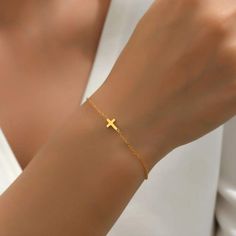 Nwt Gold-Tone Faith Cross Bracelet Catholic Jewelry Bracelets, Jesus Jewelry, Christian Jewelry For Women, God Bracelet, Gold Cross Bracelet, Disney Charm Bracelet, Patriotic Bracelet, Braided Friendship Bracelets, Semi Precious Stone Bracelet