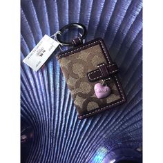 Color: Berry And Brown, With Lavender Heart Charm 100% Authentic Nwt Comes With Box And Dust Bag Forks Twilight, Piercing Inspo, Lavender Heart, Pretty Bags, Coach Accessories, Key Card Holder, Lady Dior Bag, Christmas Wishlist, Forks