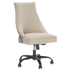 Office Chair Program Home Office Desk Chair Ash-H200-07 Bedroom Office Combo, Swivel Desk Chair, Belfort Furniture, Swivel Desk, Upholstered Swivel Chairs, Swivel Chair Desk, Swivel Office Chair, Cream Fabric, Executive Chair