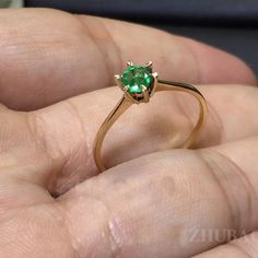 Welcome to Elegant Art Jewelry!  Material: 18k yellow Gold Stone: Emerald Stone Weight: 0.28 Ct Stone Size:. 3mm×3mm Stone Origin: Zambian Stone Cut: Round Cut Personalization: 9K/14K/24K/GOLD/SILVER/PLATINUM/ROSE-GOLD/WHITE GOLD. (Contact me)  Emerald Ring, Emerald Cuff Ring, 18k Yellow Gold Ring, Round Shape Ring, Emerald Ring, Emerald Engagement, Open Design Ring, Emerald Round, Emerald Natural, Green Emerald, Green Gemstone, Gemstone Ring, Simple Emerald Ring, Green Emerald, Natural Emerald, Gold Rings For May Birthstone, Yellow Gold Emerald Promise Ring, Gold Emerald Ring With Prong Setting And Round Shape, Yellow Gold Emerald Ring With Round Band For Promise, Gold Emerald Ring With Single Diamond For Anniversary, Emerald Ring With Brilliant Cut For Gift, Gold Emerald Solitaire Ring With Round Band, Emerald Ring With Brilliant Cut In Round Band, Emerald Ring With Brilliant Cut And Round Band