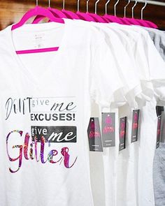 This vinyl design showcases "Glitter" letters that stand out from the background. Personalize the shirt to your desired color with the optional glitter lettering. Photo shown with Pink Confetti color option Fit & Fabric Women's Relaxed Fit V-neck T-shirt Premium soft 100% Cotton fabric (Gray option 90% cotton/10% Polyester). Fabric matching for Elasticity and Shape Retainability. Shoulder to shoulder taping. See sizing chart. For individuals in between sizes, size up for relaxed fit, size down f Metallic Pants, Glitter Shirt, Pink Confetti, Glitter Letters, Pink Bling, White Hot, Knit Set, Purple Roses, Vinyl Designs