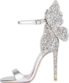 Silver Butterfly Heels, Butterfly Heels White, Luxury Silver Glitter Heels, Purple Butterfly High Heels, Versace Crystal Butterfly Heels, Sequin Heels, Pointy Heels, Shoe Insoles, High Heel Sandals