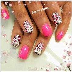 Adorable Nails, Zebra Print Nails, Zebra Nails, Print Nails, Animal Nails