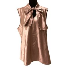 Satin Blouse Tie Closure At Neck Mock Neck V-Neck, Keyhole At Bust Sleeveless 1469 Spring Office V-neck Tank Top, Formal Sleeveless Solid Color Tops, Formal Sleeveless Solid Tops, Formal Solid Sleeveless Top, Elegant Office Tank Top, Spring Tie Neck Top For Night Out, Spring Night Out Tops With Tie Neck, Spring Night Out Top With Tie Neck, Summer Tie Neck Tops For Night Out