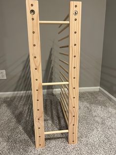 Heavier Duty Wall Mount Art Storage/Drying Rack ⚪️Dimensions - 36” Long x 12” Wide - 24” Tall 5/8” thick dowels ⚪️Made with high Quality Premium Pine Base and thicker 5/8” Poplar Dowels ⚪️Dowels can be secured with 1 3/4” screws through underside of base ⚪️24” Dowels designed to hold Canvas up to 24” ⚪️Keyhole hangers for wall mounting ⚪️ Screws and keyhole hangers both recessed into underside of base. Can be used either mounted on floor or flat for vertical storage Art Canvas Storage, Rangement Art, Art Studio Decor, Workshop Studio, Drying Racks, Art Studio At Home, Keyhole Hanger, Canvas Storage, Storage Racks