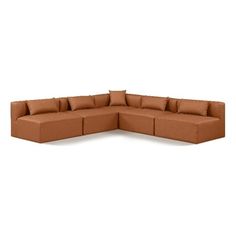 Elevate your space with the luxurious Cube Vegan Leather Modular Sectional. This modular sectional exudes modern elegance, charm, and comfort making it a perfect addition to any contemporary living space. Its clean lines and cube shape are reminiscent of minimalist design, while the plush cognac vegan leather upholstery adds a touch of luxury and sophistication. The chair's versatile construction and geometric aesthetic seamlessly integrate into various design styles, from sleek living rooms to Geometric Aesthetic, Cube Shape, Meridian Furniture, Contemporary Living Spaces, Modular Sectional, Design Styles, Chic Home, Contemporary Living, Modern Elegance