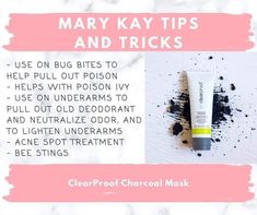 Mary Kay Tips, Mary Kay Charcoal Mask, Clearproof Mary Kay, Mary Kay Career, Mary Kay Party