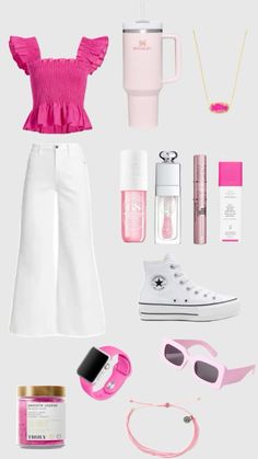 Spring Clothing Ideas For Women, Barbie Movie Outfits Ideas 2023, 5th Grade Style Girl, Cute Outfit Ideas For 11-12, Preppy Girly Outfits, 5th Grade Girls Outfits For School, Cute Outfit Layouts, Back To School Outfits Middle School, Outfit Ideas Preppy