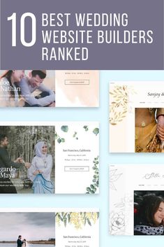 the top 10 best wedding website builder's rank is here to help you find what they are looking for