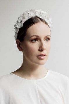 Bridal Hair Accessories With Veil, Floral Headband Wedding, Bridal Head Piece, Flower Headband Wedding, Bridal Veils And Headpieces, Floral Headpiece Wedding, Bridal Flower Headband, Bridal Hair Accessories Flower